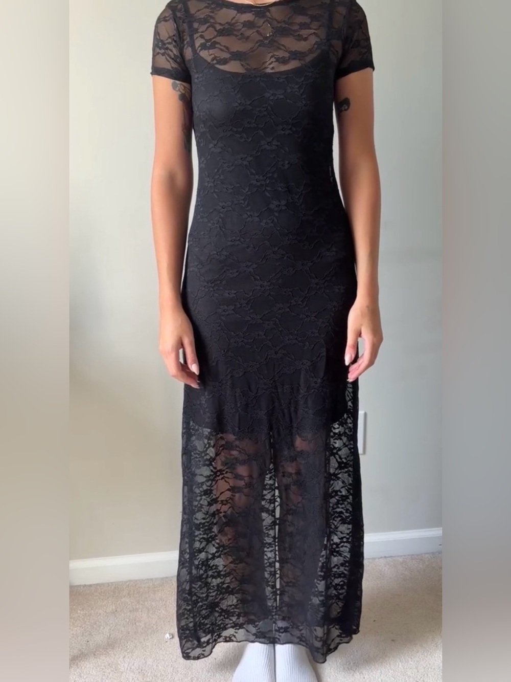 Black Lace BodyCon Dress